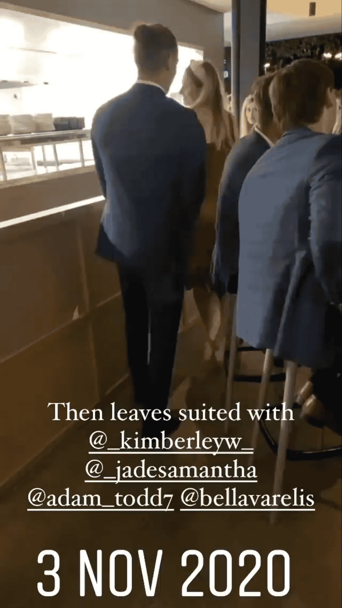 NOV 3: Adam 'leaves same event with Kimberly'