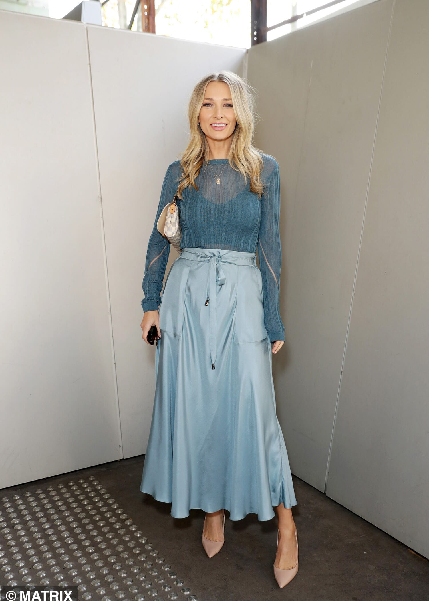 Anna looking lovely in blue