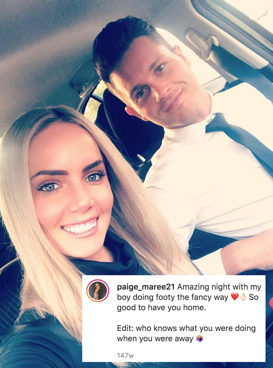 She implies he cheated