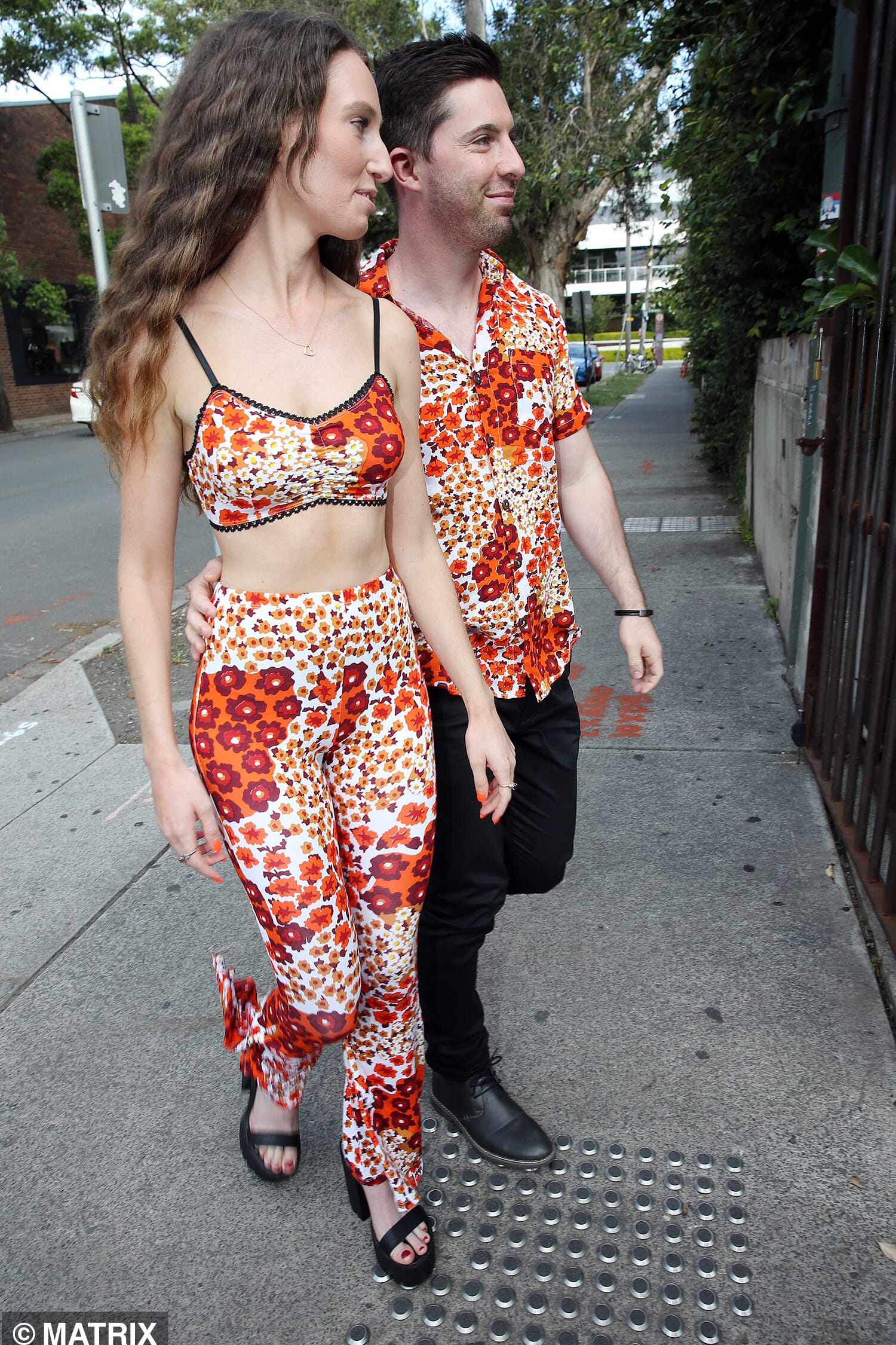 They arrived as a couple