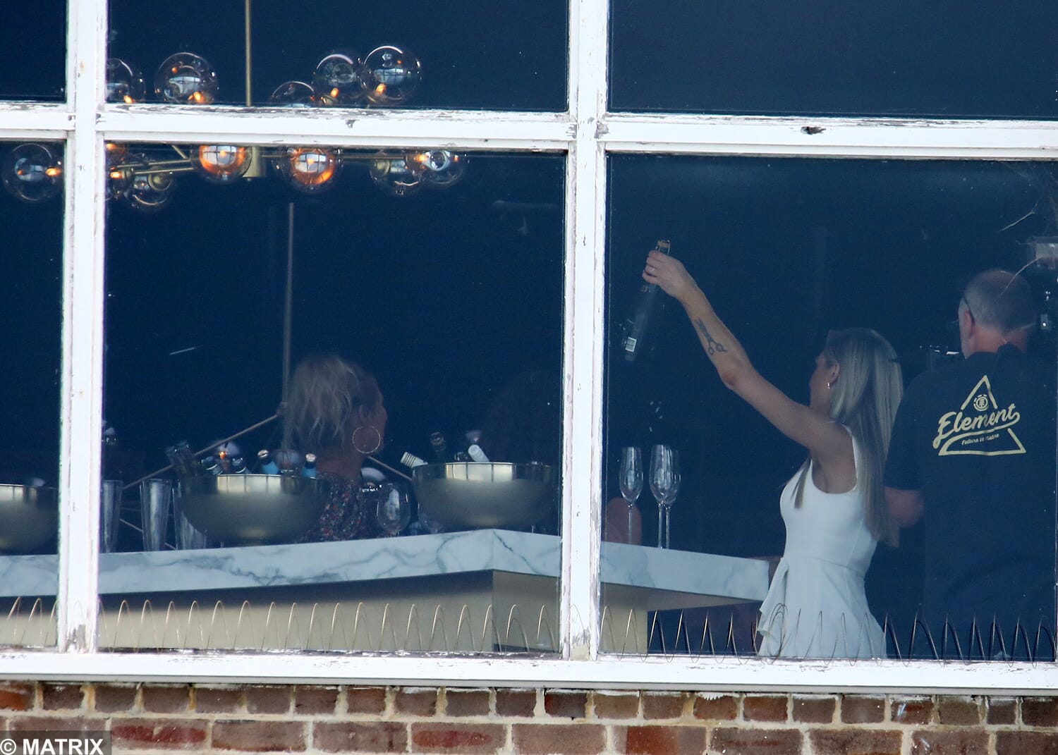 Jo got the bottles poppin' inside
