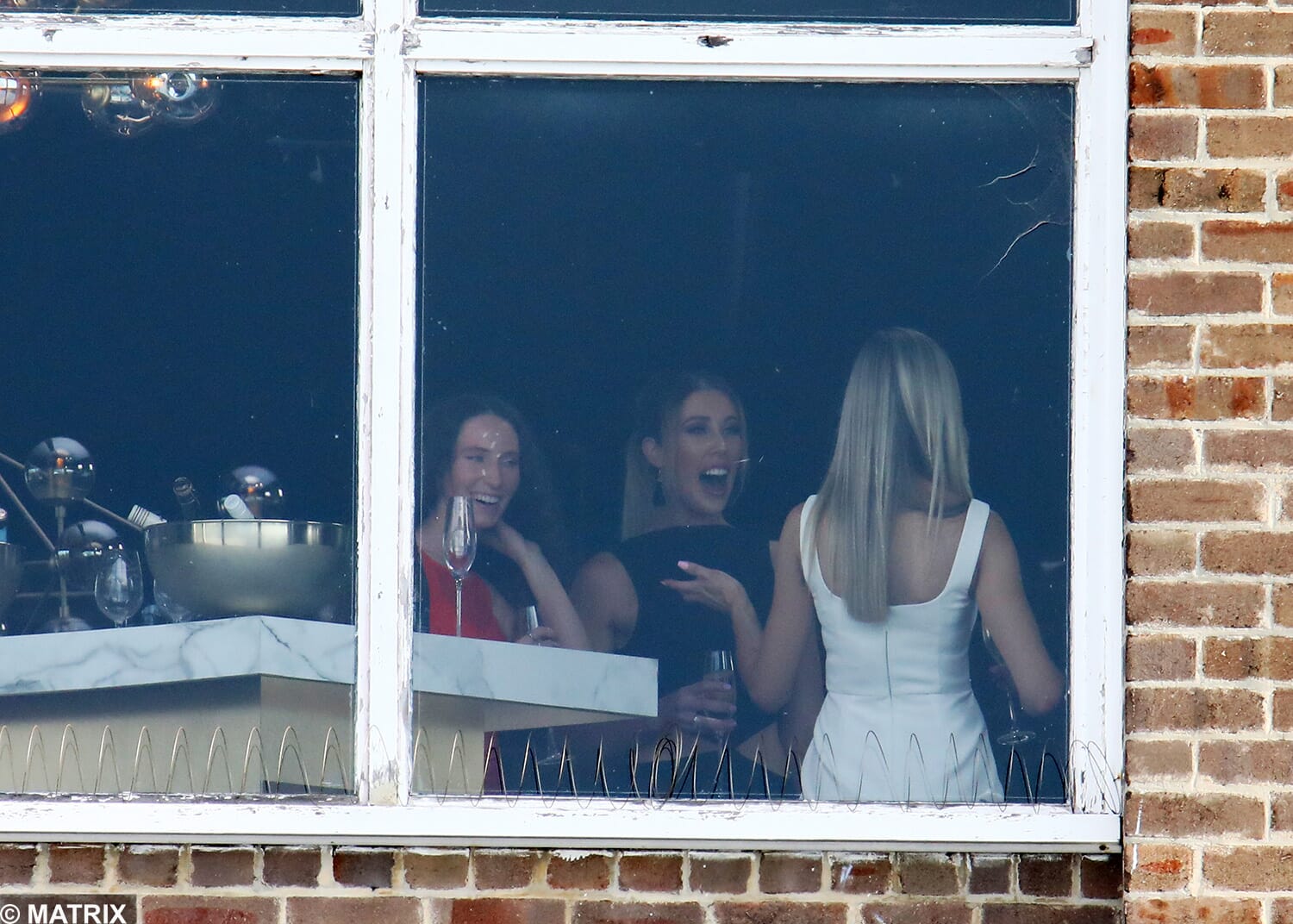 Having a giggle with the girls