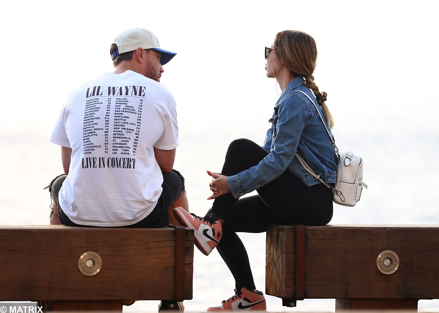 They sat by the water afterwards