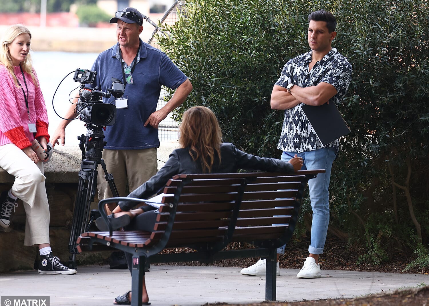 Ft. A producer, camera man and sound guy