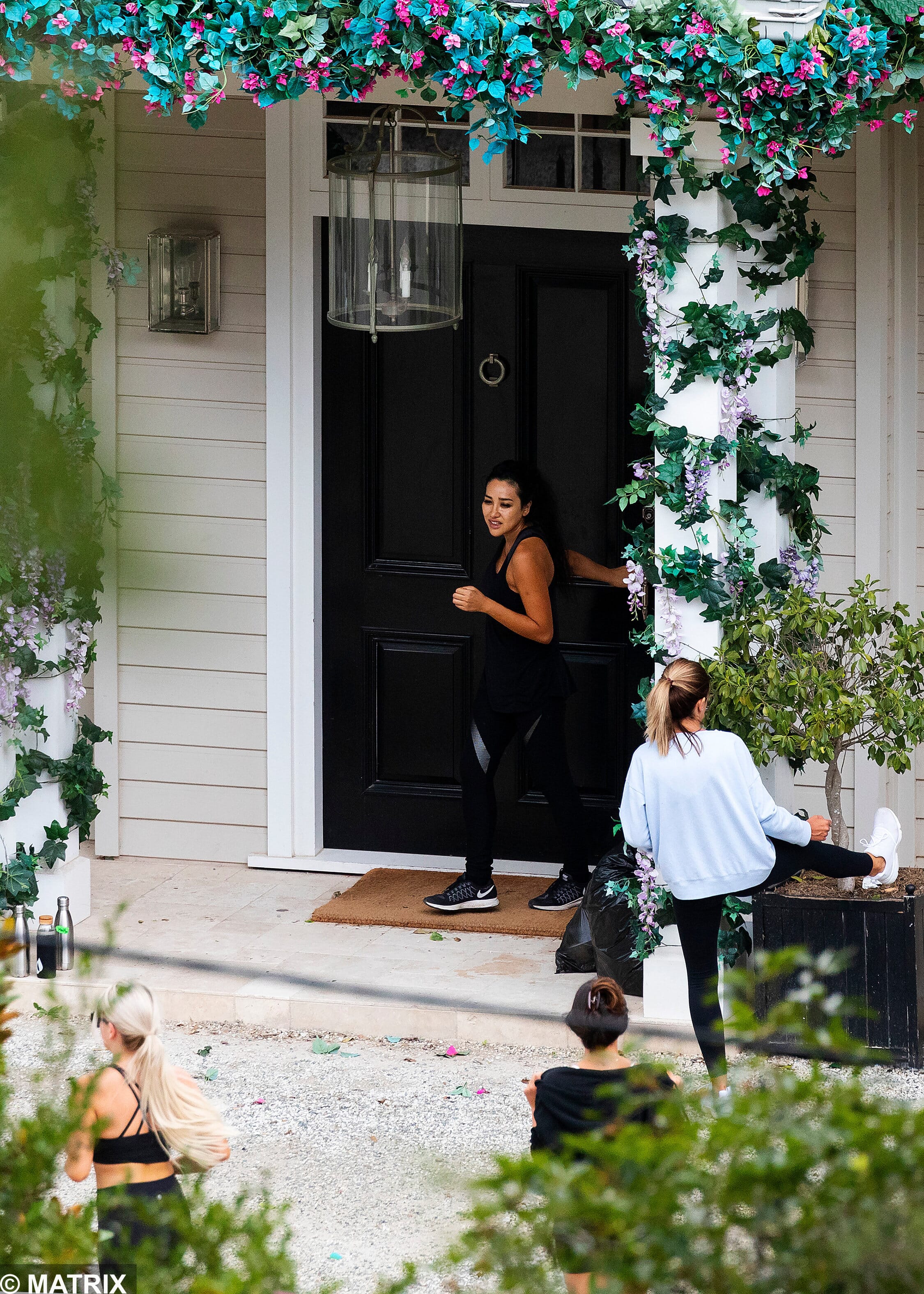 We spotted The Bachelor girls fleeing the mansion on March XX for a run through the surrounding bushland
