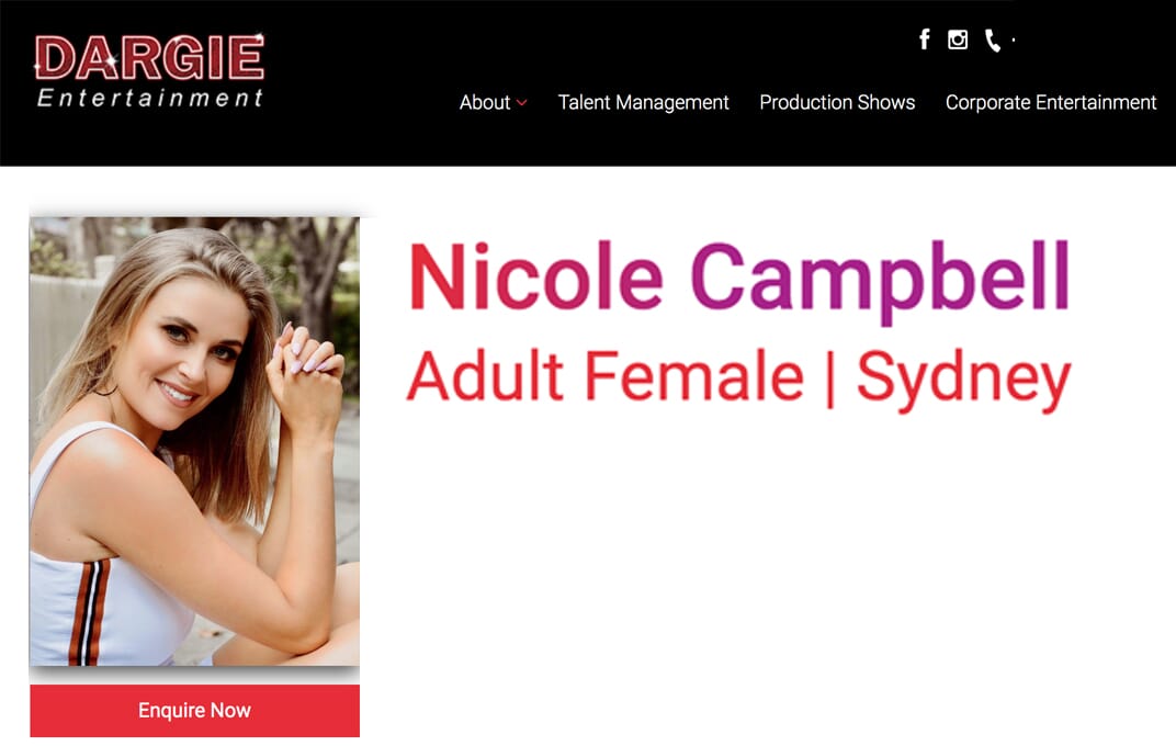 But she's yet to tell Locky about her showbiz management