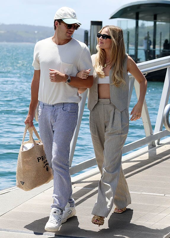 Pictured: Margot Robbie and her husband Tom Ackerley