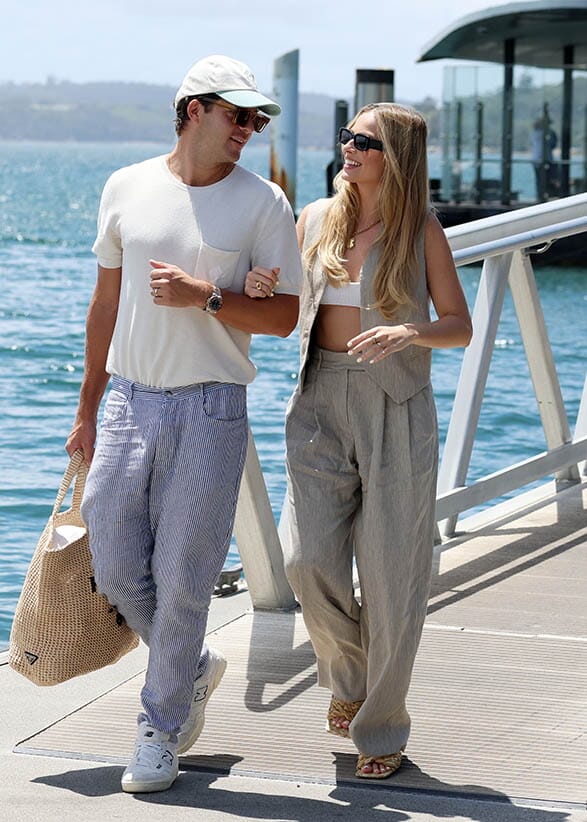 Pictured: Margot Robbie and her husband Tom Ackerley