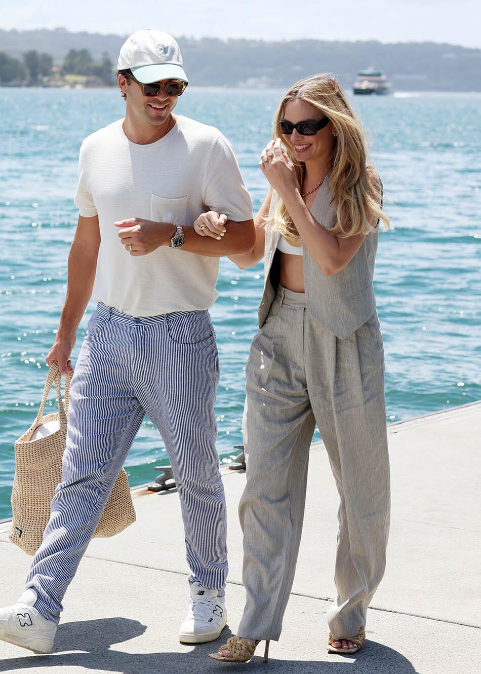 Pictured: Margot Robbie and her husband Tom Ackerley
