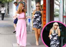 Jackie O leaves Bills at Bondi after working lunch with ‘bestie’ Gemma O’Neill on Valentines Day and she really did turn heads