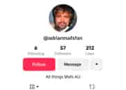 CRINGE “You da man!!” Adrian says to Adrian, from his own TikTok fan page account