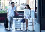 DELSEY CHATELET AIR 2.0 While the marriage doesn’t last Clint and Lauren’s luxe luggage is a match made in heaven